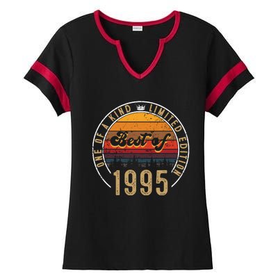 Best Of 1995 Birthday Gift 27 Years Old Ladies Halftime Notch Neck Tee