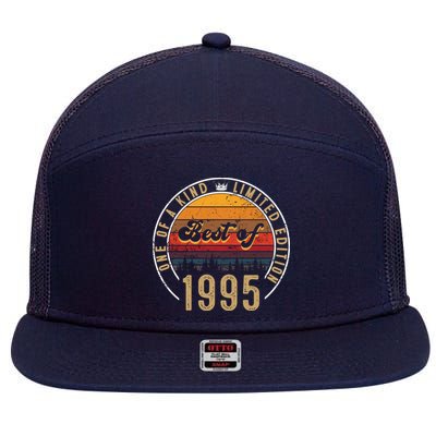 Best Of 1995 Birthday Gift 27 Years Old 7 Panel Mesh Trucker Snapback Hat