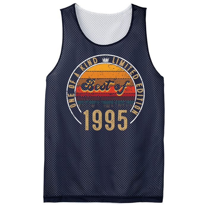 Best Of 1995 Birthday Gift 27 Years Old Mesh Reversible Basketball Jersey Tank