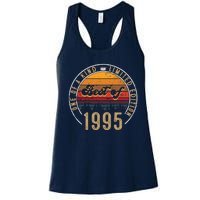 Best Of 1995 Birthday Gift 27 Years Old Women's Racerback Tank