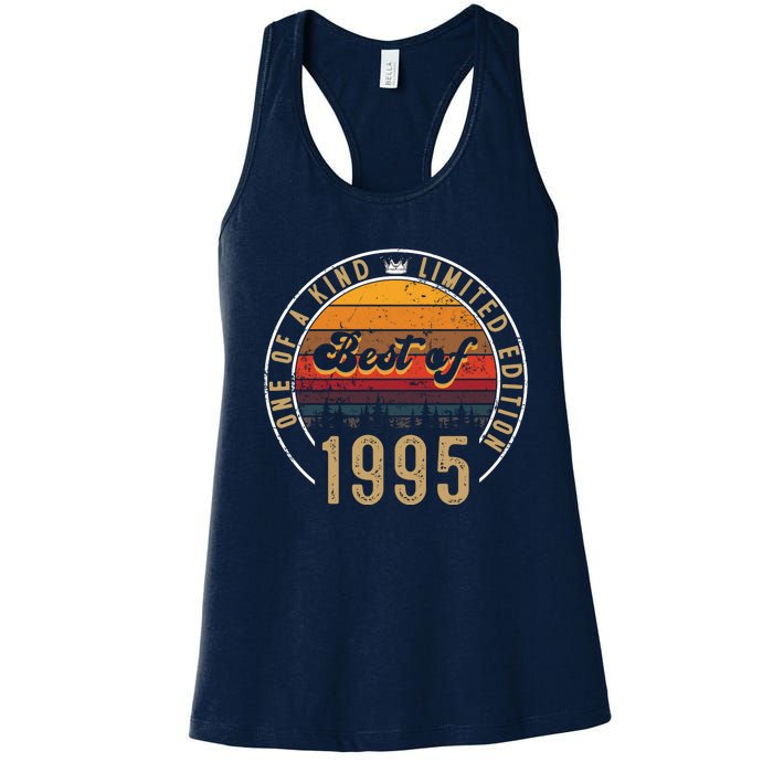 Best Of 1995 Birthday Gift 27 Years Old Women's Racerback Tank