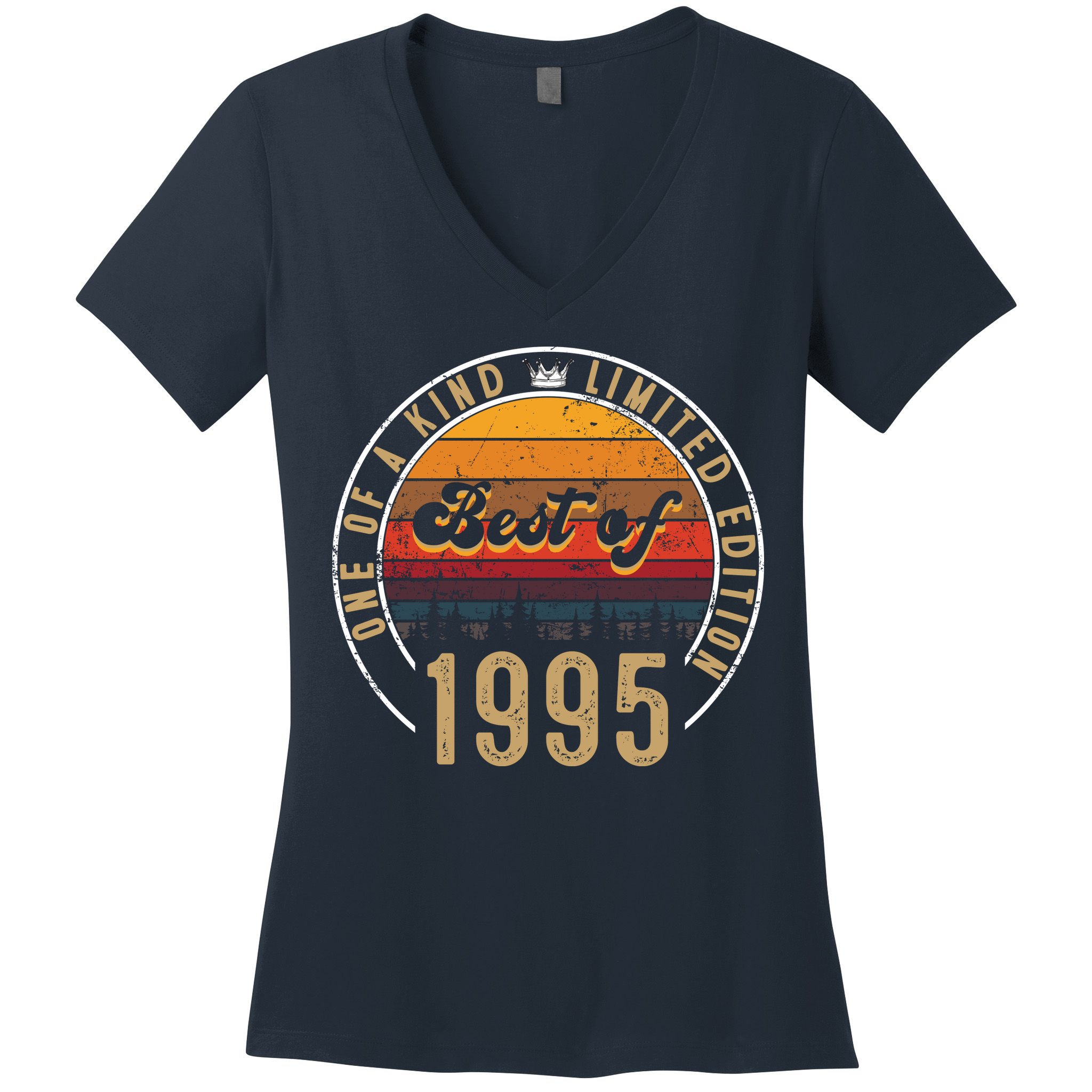 Best Of 1995 Birthday Gift 27 Years Old Women's V-Neck T-Shirt