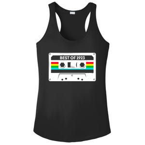 Best Of 1923 Retro 100th Birthday Mixtape Ladies PosiCharge Competitor Racerback Tank