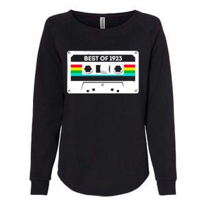 Best Of 1923 Retro 100th Birthday Mixtape Womens California Wash Sweatshirt