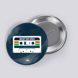 Best Of 1923 Retro 100th Birthday Mixtape Button