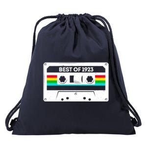 Best Of 1923 Retro 100th Birthday Mixtape Drawstring Bag