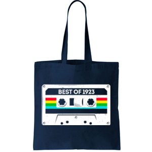 Best Of 1923 Retro 100th Birthday Mixtape Tote Bag