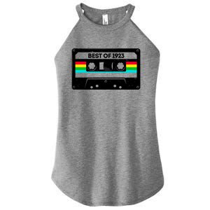 Best Of 1923 Retro 100th Birthday Mixtape Women's Perfect Tri Rocker Tank