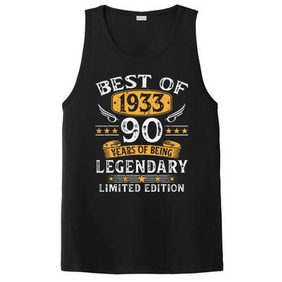 Best Of 1933 Limited Edition 90 Year Old 90th Birthday Gifts PosiCharge Competitor Tank