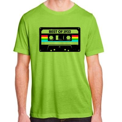 Best Of 1933 Retro 90th Birthday Mixtape Adult ChromaSoft Performance T-Shirt