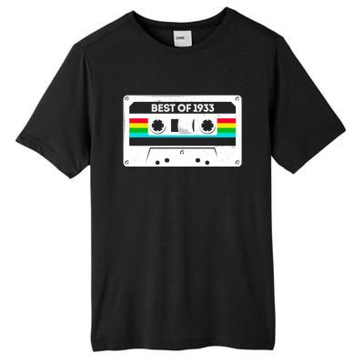 Best Of 1933 Retro 90th Birthday Mixtape Tall Fusion ChromaSoft Performance T-Shirt