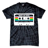 Best Of 1933 Retro 90th Birthday Mixtape Tie-Dye T-Shirt