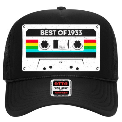 Best Of 1933 Retro 90th Birthday Mixtape Trucker Hat