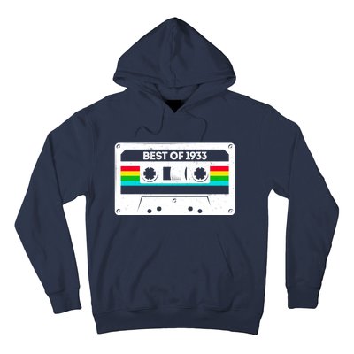 Best Of 1933 Retro 90th Birthday Mixtape Hoodie