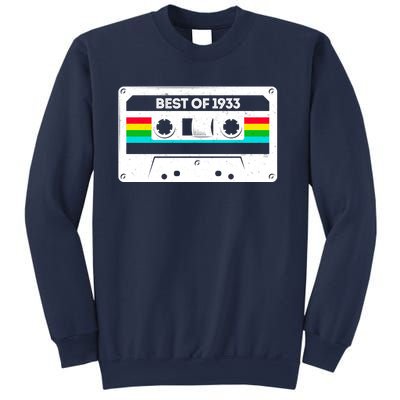 Best Of 1933 Retro 90th Birthday Mixtape Sweatshirt