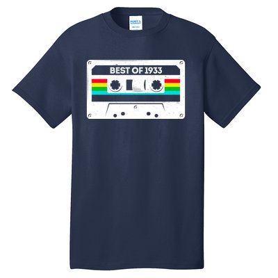 Best Of 1933 Retro 90th Birthday Mixtape Tall T-Shirt