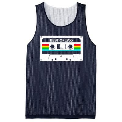 Best Of 1933 Retro 90th Birthday Mixtape Mesh Reversible Basketball Jersey Tank