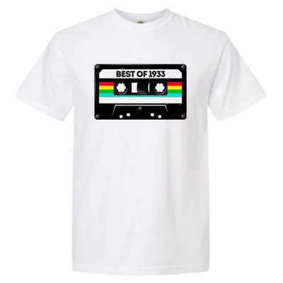 Best Of 1933 Retro 90th Birthday Mixtape Garment-Dyed Heavyweight T-Shirt