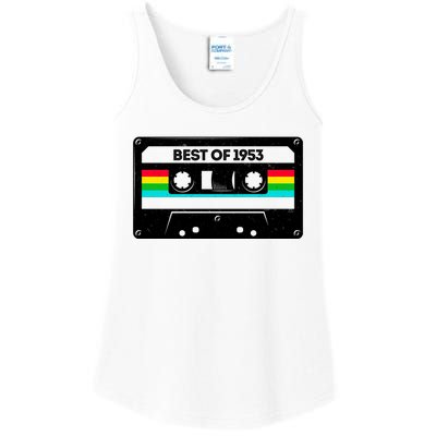 Best Of 1953 Retro 70th Birthday Mixtape Ladies Essential Tank