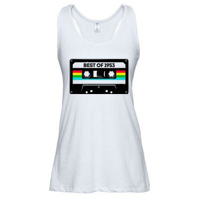 Best Of 1953 Retro 70th Birthday Mixtape Ladies Essential Flowy Tank