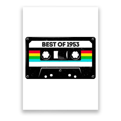 Best Of 1953 Retro 70th Birthday Mixtape Poster
