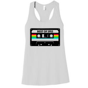 Best Of 1953 Retro 70th Birthday Mixtape Women's Racerback Tank