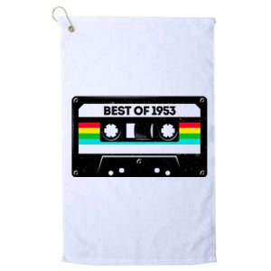 Best Of 1953 Retro 70th Birthday Mixtape Platinum Collection Golf Towel