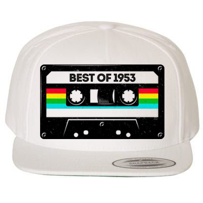 Best Of 1953 Retro 70th Birthday Mixtape Wool Snapback Cap