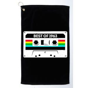 Best Of 1963 Retro 60th Birthday Mixtape Platinum Collection Golf Towel