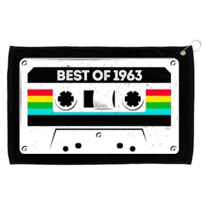 Best Of 1963 Retro 60th Birthday Mixtape Grommeted Golf Towel