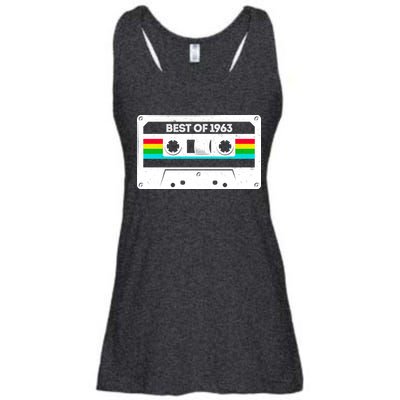 Best Of 1963 Retro 60th Birthday Mixtape Ladies Essential Flowy Tank