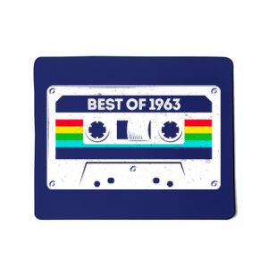 Best Of 1963 Retro 60th Birthday Mixtape Mousepad