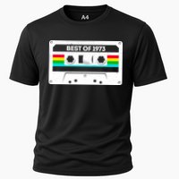 Best Of 1973 Retro 50th Birthday Mixtape Cooling Performance Crew T-Shirt