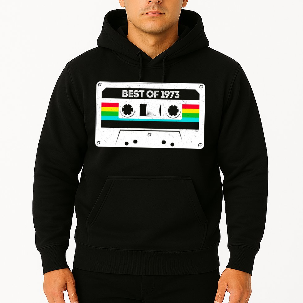 Best Of 1973 Retro 50th Birthday Mixtape Hoodie
