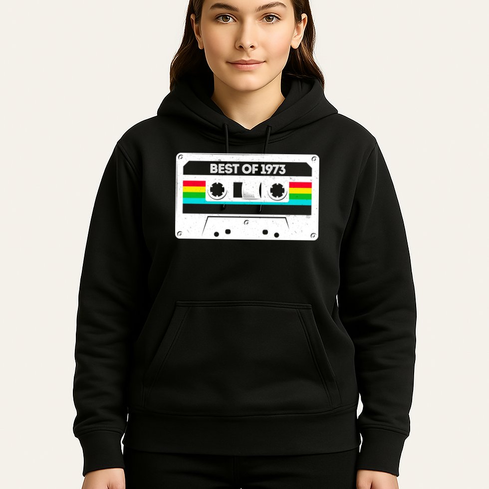 Best Of 1973 Retro 50th Birthday Mixtape Hoodie