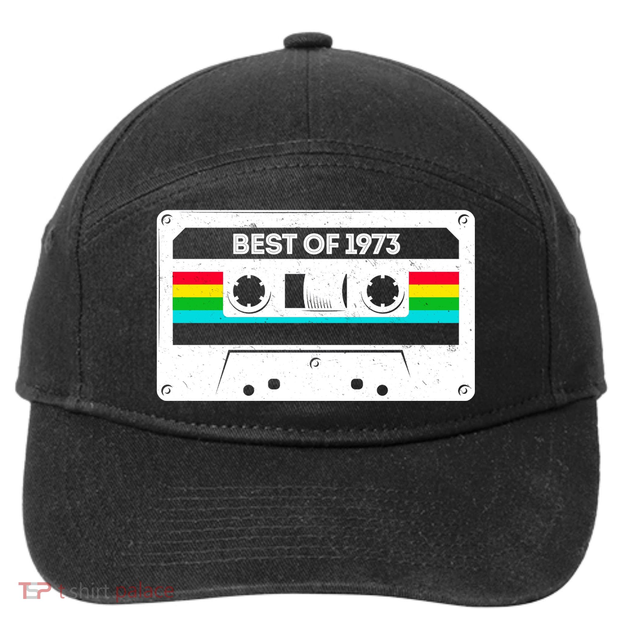 Best Of 1973 Retro 50th Birthday Mixtape 7-Panel Snapback Hat