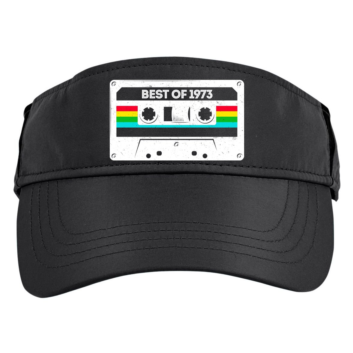 Best Of 1973 Retro 50th Birthday Mixtape Adult Drive Performance Visor