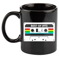 Best Of 1973 Retro 50th Birthday Mixtape 11oz C Handle Ceramic Mug