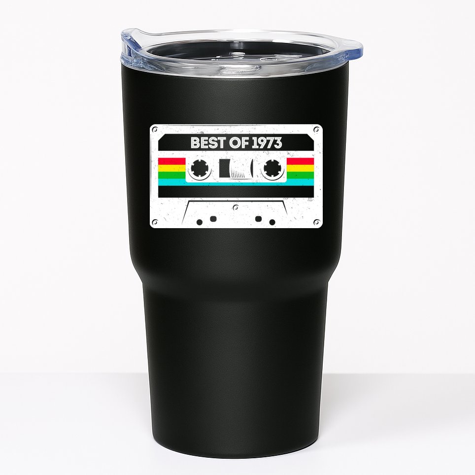 Best Of 1973 Retro 50th Birthday Mixtape Tumbler