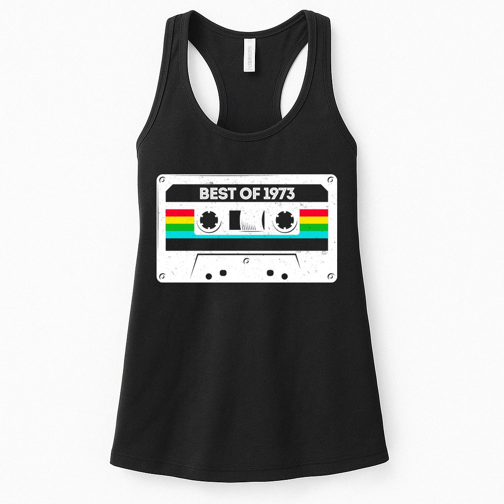 Best Of 1973 Retro 50th Birthday Mixtape Womens Tank Top