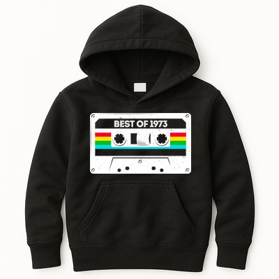 Best Of 1973 Retro 50th Birthday Mixtape Kids Hoodie