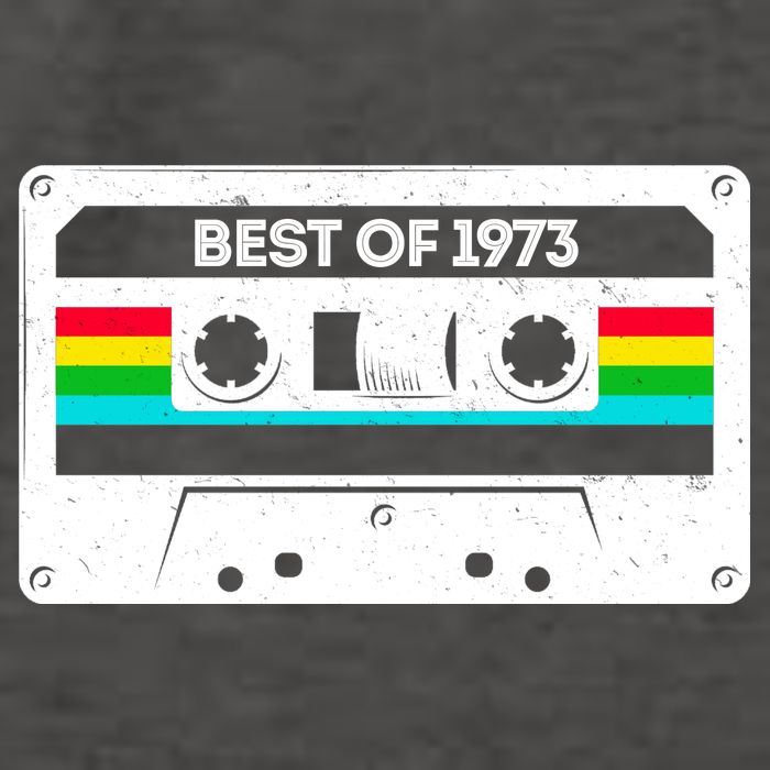 Best Of 1973 Retro 50th Birthday Mixtape Vector Backpack