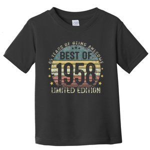 Best Of 1958 65 Years Old 65th Birthday Gifts For Cute Toddler T-Shirt