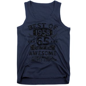 Best Of 1958 65 Years Old Gifts 65th Birthday Gift For Tank Top