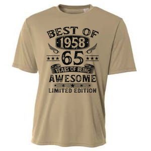 Best Of 1958 65 Years Old Gifts 65th Birthday Gift For Cooling Performance Crew T-Shirt