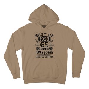 Best Of 1958 65 Years Old Gifts 65th Birthday Gift For Hoodie