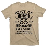 Best Of 1958 65 Years Old Gifts 65th Birthday Gift For T-Shirt