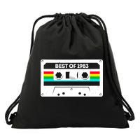Best Of 1983 Retro 40th Birthday Mixtape Drawstring Bag