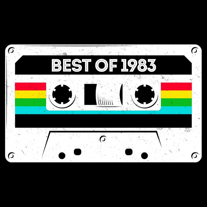 Best Of 1983 Retro 40th Birthday Mixtape Flatbill Hat
