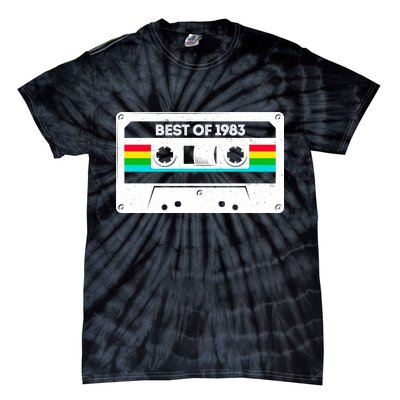 Best Of 1983 Retro 40th Birthday Mixtape Tie-Dye T-Shirt